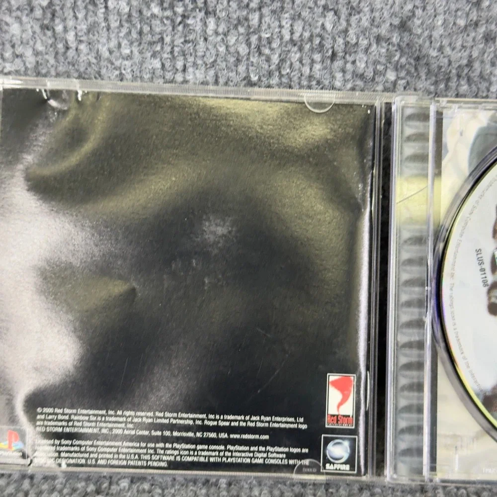 Rainbow Six Rogue Spear‎ PS1 Game Disc Only Sony PlayStation Tested Tactical FPS